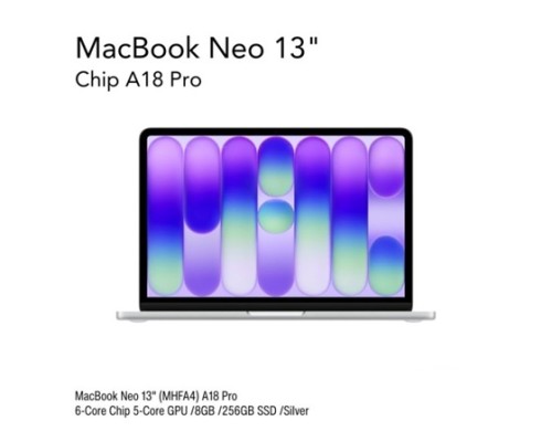 MAC NEO 13" (MHFA4) 8/256GB