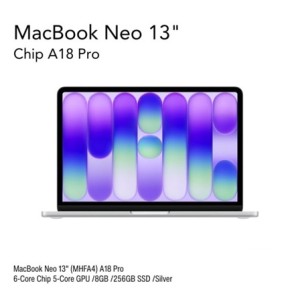 MAC NEO 13" (MHFA4) 8/256GB